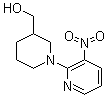 1-(3-Nitro-2-pyridinyl)-3-piperidinemethanol molecular structure (CAS 939986-67-1)