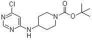 CAS # 939986-76-2, 4-[(6-Chloro-4-pyrimidinyl)amino]-1-piperidinecarboxylic acid tert-butyl ester