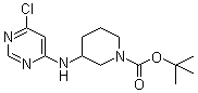 tert-Butyl 3-[(6-chloropyrimidin-4-yl)amino]piperidine-1-carboxylate molecular structure (CAS 939986-77-3)