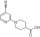 1-(4-Cyano-2-pyridinyl)-4-piperidinecarboxylic acid molecular structure (CAS 939986-83-1)