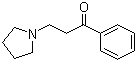 structure of CAS# 94-39-3, 3-(1-Pyrrolidinyl)propiophenone