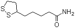 CAS # 940-69-2, (+/-)-alpha-Lipoamide, 5-(1,2-Dithiolan-3-yl)valeramide, alpha-Lipoic amide, DL-6,8-Thioctic acid amide
