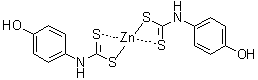 CAS 登录号：94023-60-6, (4-羟基苯基)二硫代氨基甲酸锌络合物