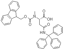 structure of CAS# 941296-80-6, N2-[芴甲氧羰基]-N2-甲基-N-(三苯基甲基)-L-天冬氨酰胺