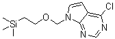 structure of CAS# 941685-26-3, 4-氯-7-[[2-(三甲基硅烷基)乙氧基]甲基]-7H-吡咯并[2,3-d]嘧啶