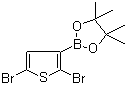 structure of CAS# 942070-22-6, 2,5-二溴噻吩-3-硼酸频那醇酯