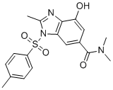 structure of CAS# 942195-86-0, 4-羟基-N,N,2-三甲基-1-[(4-甲基苯基)磺酰基]-1H-苯并咪唑-6-甲酰胺