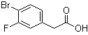 structure of CAS# 942282-40-8, 4-Bromo-3-fluorophenylacetic acid