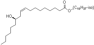 CAS # 94247-03-7, (9Z,12R)-12-Hydroxy-9-octadecenoic acid isooctadecyl ester