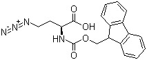 structure of CAS# 942518-20-9, (S)-2-(((9H-芴-9-基)甲氧基)羰基氨基)-4-叠氮丁酸