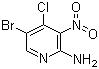 structure of CAS# 942947-95-7, 2-Amino-5-bromo-4-chloro-3-nitropyridine