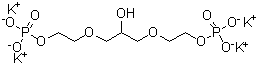 CAS # 94313-95-8, 1,3-Bis[2-(phosphonooxy)ethoxy]-2-propanol tetrapotassium salt, 1,1,13,13-Tetrahydroxy-2,5,9,12-tetraoxa-1,13-diphosphatridecan-7-ol 1,13-dioxide tetrapotassium salt
