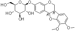 structure of CAS# 94367-42-7, 9-O-Methylnissolin 3-O-glucoside