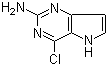 structure of CAS# 943736-58-1, 4-氯-5H-吡咯并[3,2-d]嘧啶-2-胺