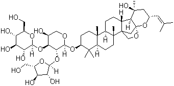 CAS # 94443-88-6, Bacopaside VII, (3beta,16beta,23R)-16,23:16,30-diepoxy-20-hydroxydammar-24-en-3-yl O-alpha-L-arabinofuranosyl-(1-2)-O-[beta-D-glucopyranosyl-(1-3)]-alpha-L-arabinopyranoside