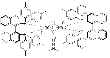 CAS 登录号：944451-10-9, 三(mu-氯)双[(R)-(+)-2,2'-双(二对甲苯基膦)-1,1'-联萘]二氯化二钌