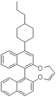 CAS # 944537-61-5, (13bR)-5,6-Dihydro-5-(trans-4-propylcyclohexyl)-4H-dinaphtho[2,1-f:1',2'-h][1,5]dioxonin, R 5011, R 5011 (dopant)