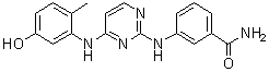 structure of CAS# 944795-06-6, 3-[[4-[(5-羟基-2-甲基苯基)氨基]-2-嘧啶基]氨基]苯甲酰胺