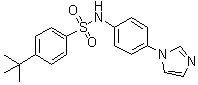 structure of CAS# 945526-43-2, 4-(1,1-Dimethylethyl)-N-[4-(1H-imidazol-1-yl)phenyl]benzenesulfonamide