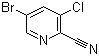 structure of CAS# 945557-04-0, 5-溴-3-氯吡啶-2-甲腈