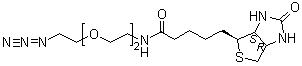 CAS 登录号：945633-30-7, (3aS,4S,6aR)-N-[2-[2-(2-叠氮乙氧基)乙氧基]乙基]六氢-2-氧代-1H-噻吩并[3,4-d]咪唑-4-戊酰胺
