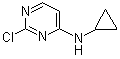 structure of CAS# 945895-52-3, 2-Chloro-N-cyclopropyl-4-pyrimidinamine