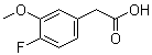 structure of CAS# 946713-86-6, 4-Fluoro-3-methoxyphenylacetic acid