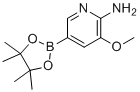 structure of CAS# 947249-19-6, 3-甲氧基-5-(4,4,5,5-四甲基-1,3,2-二氧硼杂环戊烷-2-基)吡啶-2-胺