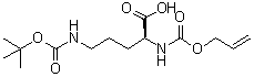 CAS # 947401-26-5, N5-[(1,1-Dimethylethoxy)carbonyl]-N2-[(2-propen-1-yloxy)carbonyl]-L-ornithine