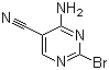 structure of CAS# 94741-70-5, 4-Amino-2-bromopyrimidine-5-carbonitrile