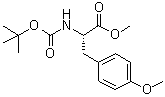 structure of CAS# 94790-24-6, N-叔丁氧羰基-O-甲基-L-酪氨酸甲酯