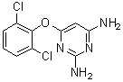 structure of CAS# 948550-81-0, 6-(2,6-二氯苯氧基)-2,4-嘧啶二胺