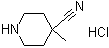 structure of CAS# 948894-26-6, 4-Cyano-4-methylpiperidine hydrochloride