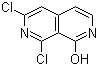 structure of CAS# 950746-21-1, 6,8-Dichloro-1-hydroxy-2,7-naphthyridine