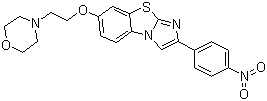 CAS # 950769-60-5, 7-[2-(4-Morpholinyl)ethoxy]-2-(4-nitrophenyl)imidazo[2,1-b]benzothiazole
