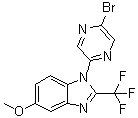 CAS # 950845-98-4, 1-(5-Bromo-2-pyrazinyl)-5-methoxy-2-(trifluoromethyl)-1H-benzimidazole