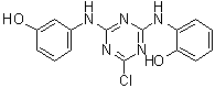 CAS 登录号：950861-69-5, 2-[[4-氯-6-[(3-羟基苯基)氨基]-1,3,5-三嗪-2-基]氨基]苯酚