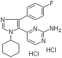 CAS # 950912-80-8, PF 670462, 4-[1-Cyclohexyl-4-(4-fluorophenyl)-1H-imidazol-5-yl]-2-pyrimidinamine hydrochloride