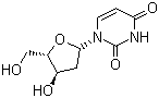 structure of CAS# 951-78-0, 2'-脱氧尿苷