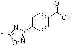 structure of CAS# 95124-68-8, 4-(5-甲基-[1,2,4]恶二唑-3-基)苯甲酸
