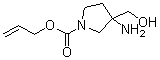 CAS # 951625-99-3, 3-Amino-3-(hydroxymethyl)-1-pyrrolidinecarboxylic acid 2-propen-1-yl ester