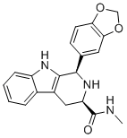 CAS 登录号：951661-82-8, (1R,3R)-1-(1,3-苯并二氧杂环戊烯-5-基)-N-甲基-2,3,4,9-四氢-1H-吡啶并[3,4-b]吲哚-3-甲酰胺