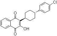 CAS # 95233-18-4, Atovaquone, 2-(trans-4-(4-Chlorophenyl)cyclohexyl)-3-hydroxy-1,4-naphthalenedione