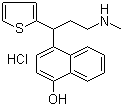 CAS 登录号：953028-76-7, 4-[3-(甲氨基)-1-(2-噻吩)丙基]-1-萘酚盐酸盐