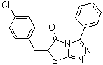 CAS # 95356-83-5, 6-[(4-Chlorophenyl)methylene]-3-phenylthiazolo[2,3-c]-1,2,4-triazol-5(6H)-one