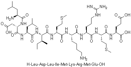 CAS 登录号：953762-01-1, L-亮氨酰-L-alpha-天冬氨酰-L-亮氨酰-L-异亮氨酰-L-蛋氨酰-L-赖氨酰-L-精氨酰-L-蛋氨酰-L-谷氨酸