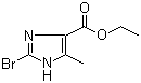 structure of CAS# 95470-42-1, 2-溴-5-甲基-1H-咪唑-4-羧酸乙酯