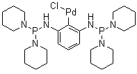 CAS # 955035-37-7, (2,6-Bis((di(piperidin-1-yl)phosphino)amino)phenyl)palladium(II) chloride