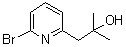 structure of CAS# 955369-59-2, 6-Bromo-alpha,alpha-dimethyl-2-pyridineethanol
