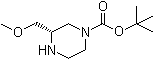 structure of CAS# 955400-16-5, tert-Butyl (S)-3-(methoxymethyl)piperazine-1-carboxylate